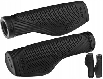 ВЕЛОСИПЕДНЫЕ РУЧКИ GRIP GRIP KELLYS WAVE 017 ЧЕРНЫЕ ЭРГОНОМИЧНЫЕ 135 мм