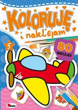 Koloruję i naklejam 5 kolorowanka 80 naklejek
