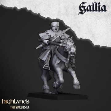 Mounted Men at Arms #5 Highlands Miniatures