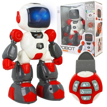 ZDZDALNIE STEROWANY ROBOT NA PILOTA RC DŹWIĘK ŚWIATŁA NAGRYWANIE INTERAKTYW