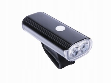 Silná cyklistická lampa Romet 2xLED Xpg 5W Usb 400LM