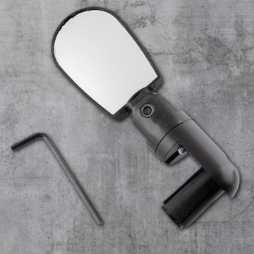 ВЕЛОСИПЕДНОЕ ЗЕРКАЛО ДЛЯ ВЕЛОСИПЕДА, ВИД НА РУЛЬ, ЧЕРНОЕ 15СМ ДЛЯ ПУТЕШЕСТВИЙ