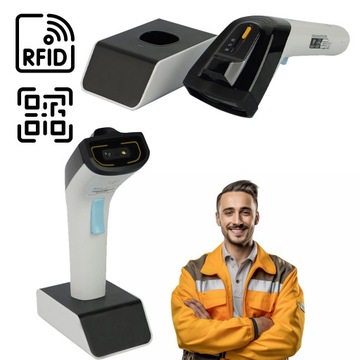 SKANER QR I KODÓW KRESKOWYCH CZYTNIK RFID STACJA DOKUJĄCA WIFI BLUETOOTH