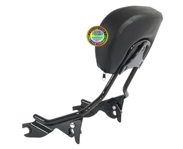 Черный пассажирский сисси-бар для Harley Touring 09-22