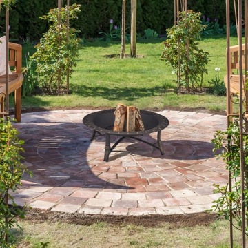 Садовый камин 88,5 х 88,5 см БЕСПЛАТНО кочерга + решетка *ВЫСОКОЕ КАЧЕСТВО*