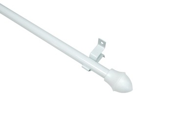 Pręt do zazdrostek biały 85-135 cm