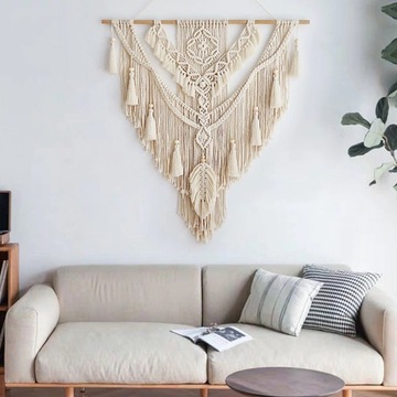 SZNUREK DO MAKRAMY NATURALNY BAWEŁNIANY DO ANIOŁKA SKRĘCANY 5MM 100m