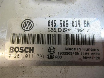 JEDNOTKA MOTORU ŘÍZENÍ VOLKSWAGEN FOX 0281011721