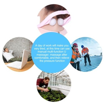 Самомассажер с двумя триггерными точками для шеи и плеч