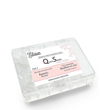 Elisium Quick Shape Nail Form Type1 formy do przedłużania paznokci 120 P1
