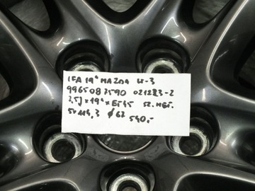 1FA 19 MAZDA 5X114,3 ET45 7,5J 67 9965087590