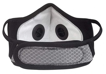 СПОРТИВНАЯ АНТИСМОГОВАЯ МАСКА С ФИЛЬТРОМ И КЛАПАНАМИ /W