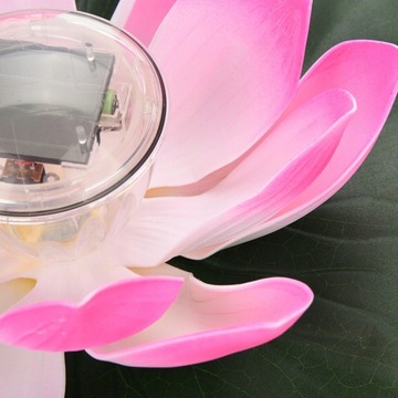 СОЛНЕЧНАЯ ЛАМПА ПЛАВАЮЩАЯ ЛИЛИЯ ДЛЯ ПРУДА