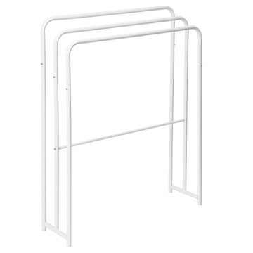 Вешалка для полотенец для ванной комнаты, напольная вешалка, металл, белый