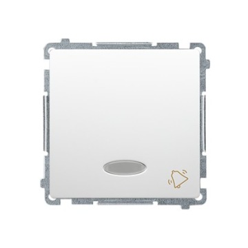 SIMON BASIC przycisk dzwonek LED biały BMD1L.01/11