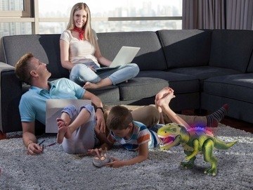 МЕГА ОГРОМНЫЙ ИНТЕРАКТИВНЫЙ ДИНОЗАВР Т-РЕКС ПРОГУЛЯЕТСЯ С ДИСТАНЦИОННЫМ УПРАВЛЕНИЕМ РЕВ XXL