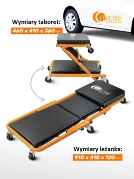 ДИВАН ДЛЯ МАСТЕРСКОЙ, СКЛАДНОЙ, ТАБУРАТ, ШЕЗЛА 2 В 1, МАКС. 150 КГ, СИДЕНИЕ, ТАБУРАТ