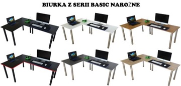 Biurko komputerowe Basic Czarne