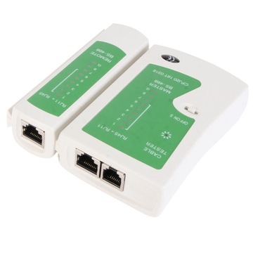 TESTER KABLA SIECIOWEGO LAN RJ45 RJ11 CAT 5 ETHERNET