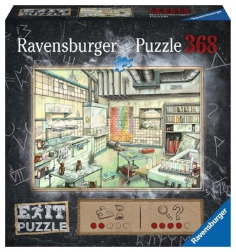 Puzzle Ravensburger Puzzle 368 elementów Puzzle 368 EXIT Laboratorium
