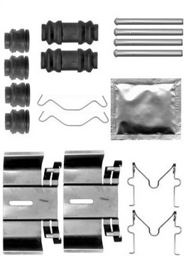НАБОР. СБОРКИ КОЛОДОК ТОРМОЗ. TOYOTA RAV4 II 00- 