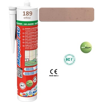 Silikon sanitarny MAPESIL AC 310ml - kolor 189 orkisz
