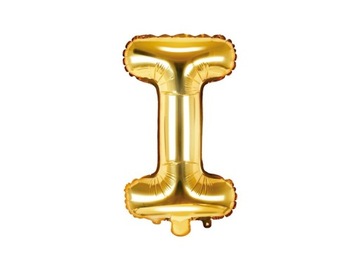 Balon foliowy Litera I złota 35cm