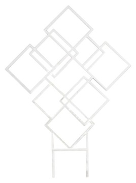 Podpora do roślin kwadraty biały Form-Plastic