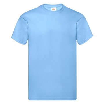 T-SHIRT KOSZULKA FRUIT OF THE LOOM sky blue XL