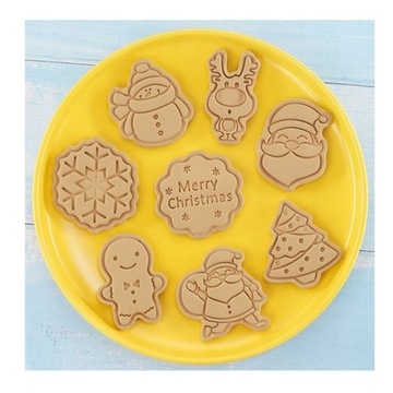 ФОРМЫ ДЛЯ ТОРТОВ ДЛЯ РОЖДЕСТВЕНСКИХ ПРЯНИКОВ 8 ШТ.