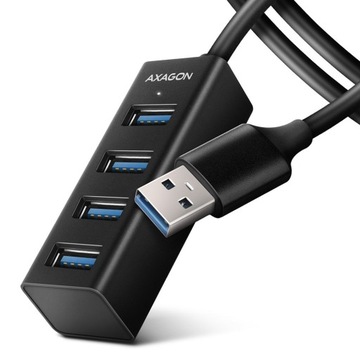 Axagon HUE-M1AL hub 4-portowy mini metalowy USB 3