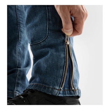 Jeansy motocyklowe REBELHORN VANDAL MONOLAYER WASHED BLUE niebieski GRATISY