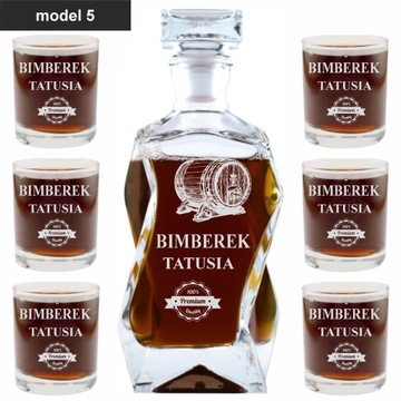 Ekskluzywny Zestaw Karafki i 6 Szklanek do Whisky - Prezent na Dzień Ojca