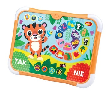 DUMEL ZABAWKA Interaktywna tablet dla dzieci zagadki tygryska 3+ DD50164