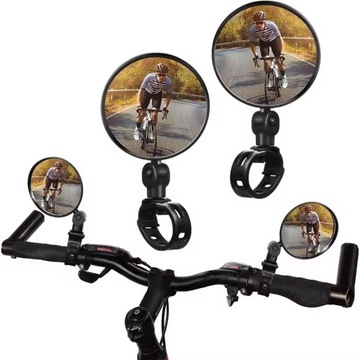 ВЕЛОСИПЕДНОЕ ЗЕРКАЛО ДЛЯ РУЛЯ ВЕЛОСИПЕДА, КОНВЕКЦИОННОЕ, РЕГУЛИРУЕМОЕ, ШИРОКОУГОЛЬНОЕ