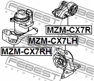 ULOŽENÍ MOTORU FEBEST MZM-CX7R