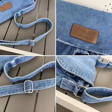Denimowa torba na ramię Torebki crossbody Torba Y2K Jean torebka