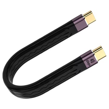 USB-C USB4 КАБЕЛЬ БЫСТРОЙ ЗАРЯДКИ 100 Вт, 40 Гбит/с, 8K, 13,8 см