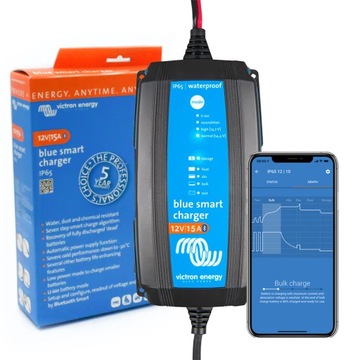 Prostownik z odsiarczaniem Victron BLUE 12V 15A