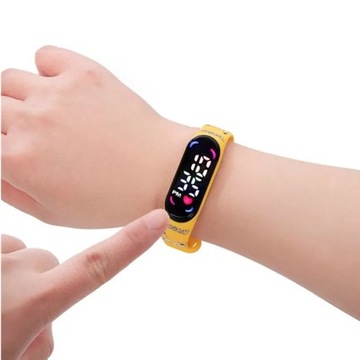 ZEGAREK cyfrowy kolor LED PIKACHU POKEMON watch band dla dzieci prezent