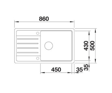 Мойка BLANCO LEGRA XL 6 S антрацит 523326