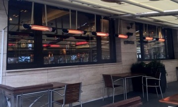 Нагревательный зонтик Kaltmann Настенный галогенный обогреватель для террасы 2000 Вт