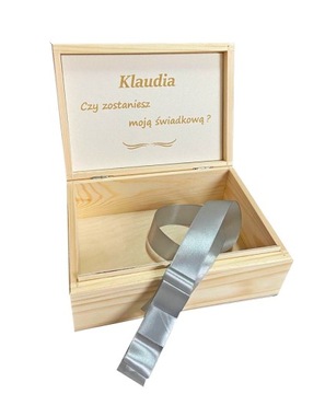 Pudełko prośba o świadkowanie dla świadkowej eko