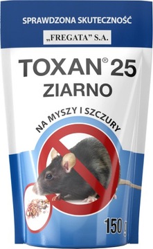 Trutka zbożowa ziarno na MYSZY SZCZURY Toxan 150g