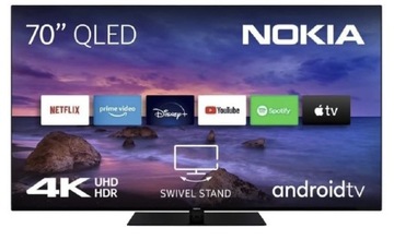 Nokia 70 Cali (177cm) QLED 4K UHD Telewizja Smart Android TV