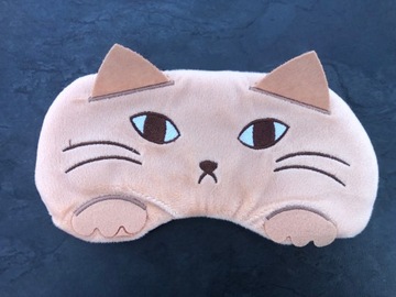 ПОВЯЗКА НА ГЛАЗЫ СПАЛЬНАЯ МАСКА РЕЛАКСАЦИЯ КОШКА котенок ОЛДМАН НА Резинке