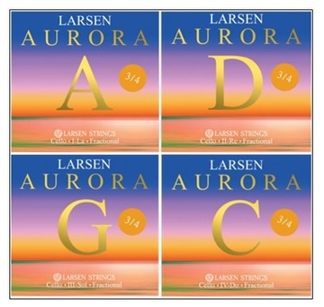 Larsen Aurora struny wiolonczelowe 3/4 komplet