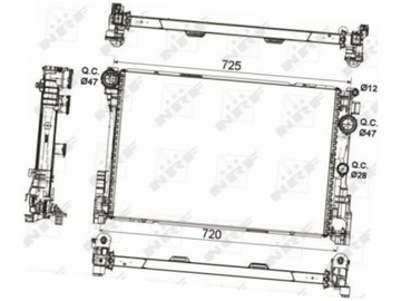 CHLADIČ MERCEDES TŘÍDA E W212 1.8-2.1 S212 A207 2.0-3.5