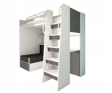 Antresola z sofą i biurkiem - 2 spania + materace