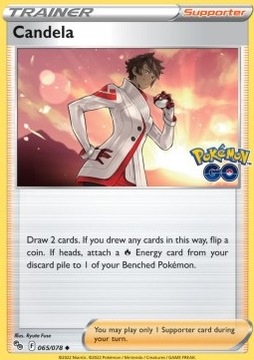 Karta Pokemon Candela (PGO 065) 65/78